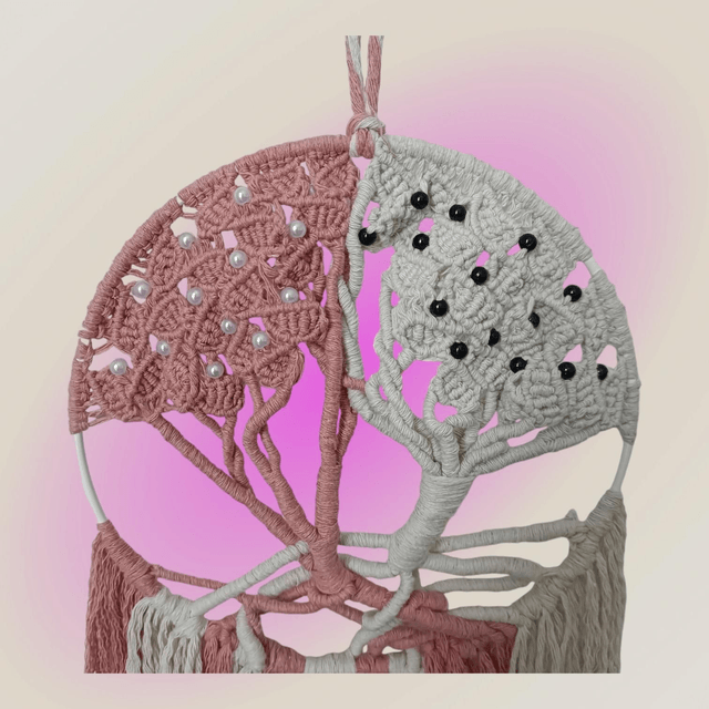Attrape rêve Arbre de vie bicolore 