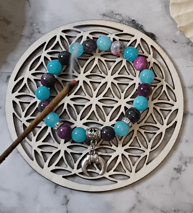 Bracelet Amazonite & Jade Tourmaline Persan