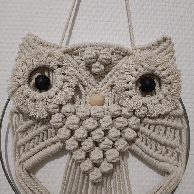 Chouette en Macramé 