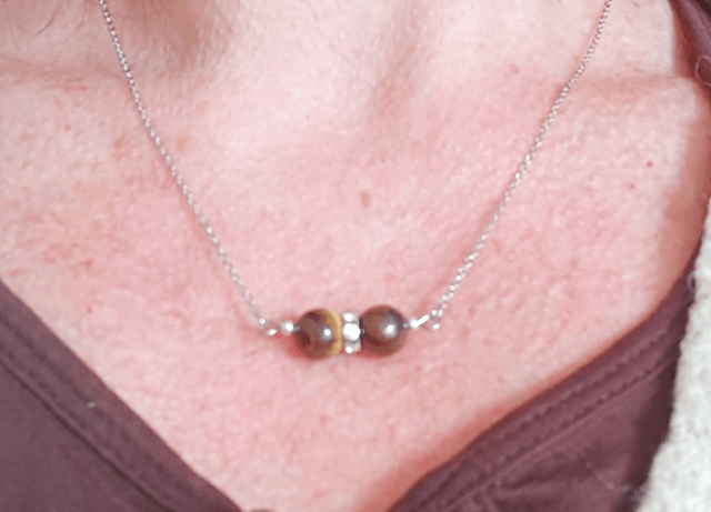Collier chaine Œil de tigre