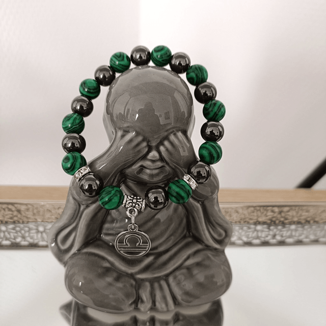 Bracelet Malachite & Hématite
