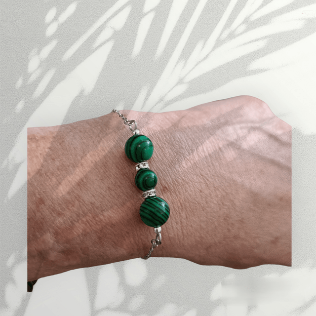 Bracelet chaine Malachite