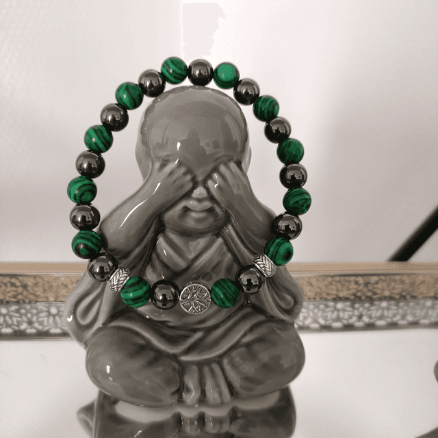 Bracelet Malachite &amp; Hématite