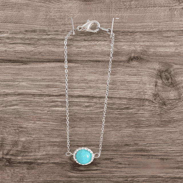 Bracelet chaine Amazonite